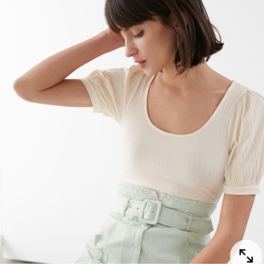& Other Stories Puff Sleeve Bodysuit